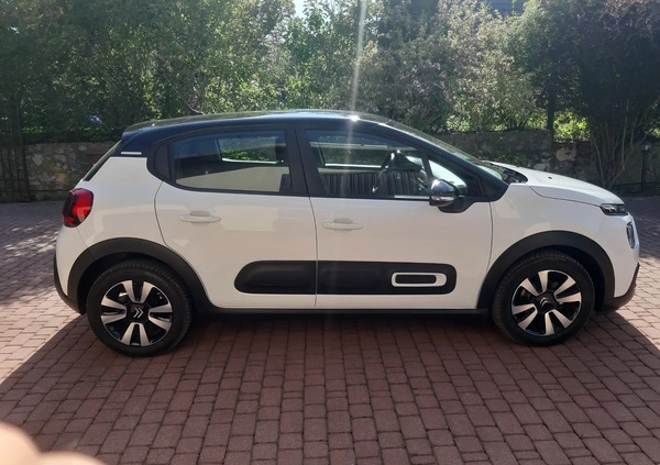 Citroen C3 cena 47500 przebieg: 40025, rok produkcji 2020 z Żabno małe 301